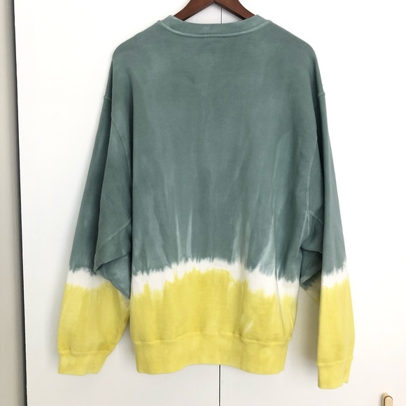 Etro unisex Degrade diy tie oversized Etro Milano 1968 sweatshirt yellow sage - Picture 5 of 13